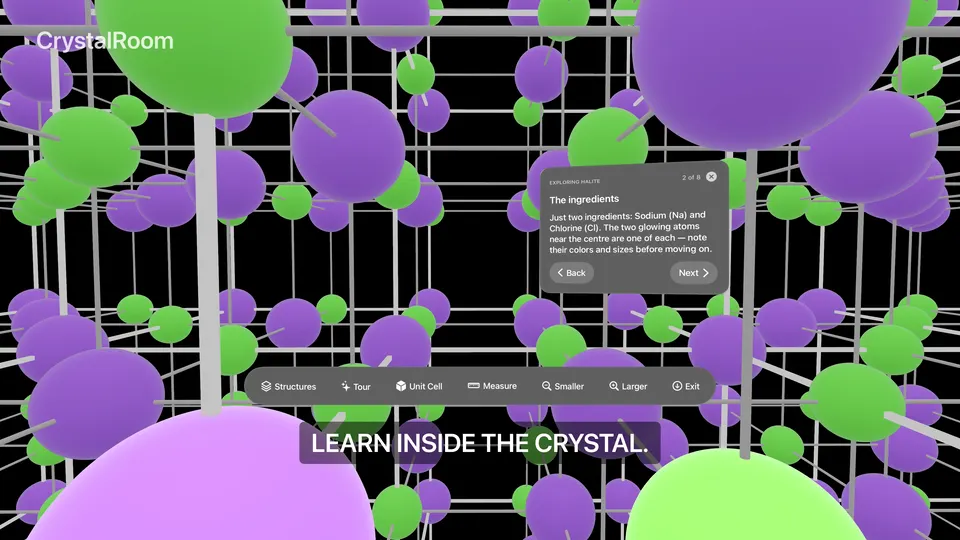 Learn inside the crystal — the immersive Halite tour